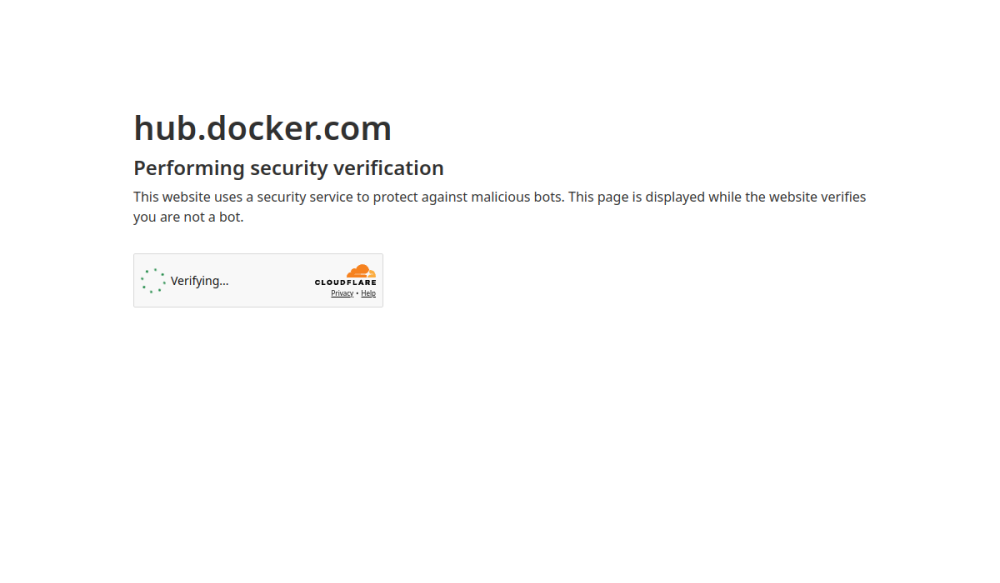 Docker Hub 网站快照