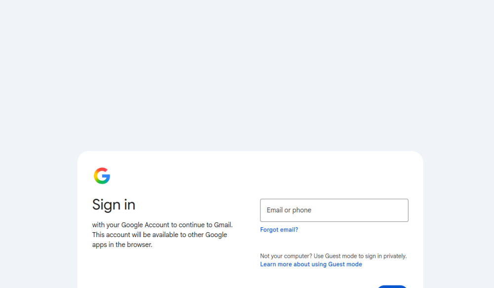 Gmail 网站快照