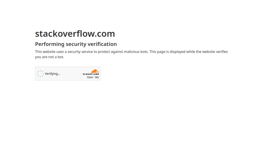 Stack Overflow 网站快照
