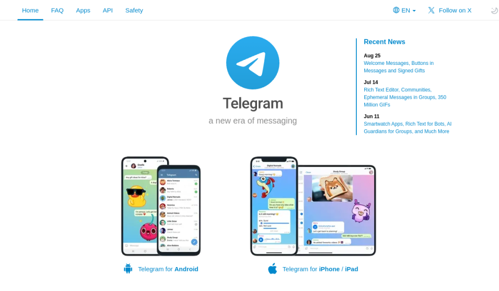Telegram 网站快照