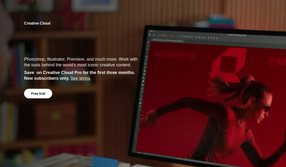 Adobe Creative Cloud 网站快照