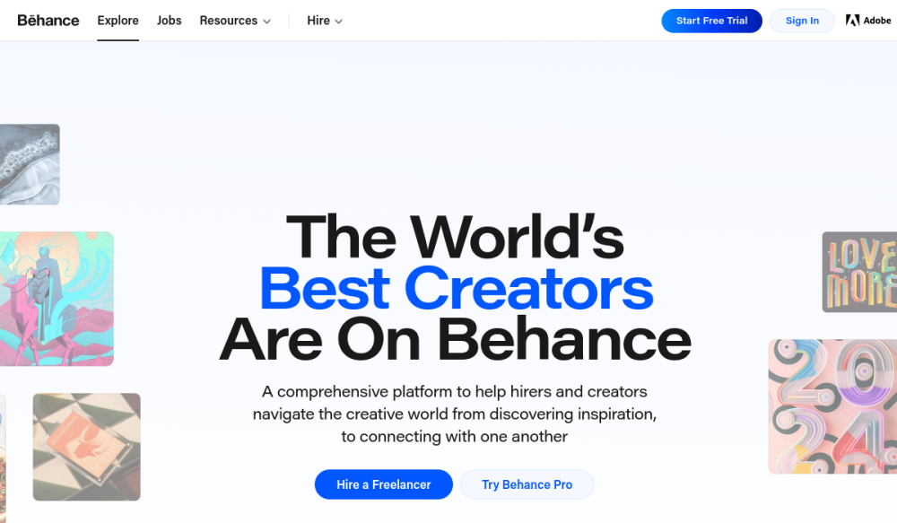 Behance 网站快照