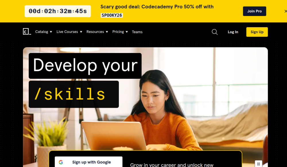 Codecademy 网站快照