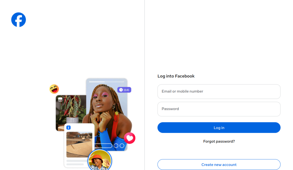 Facebook 网站快照