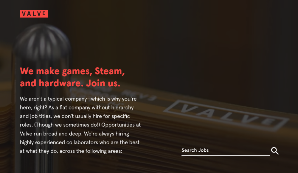 Valve 网站快照