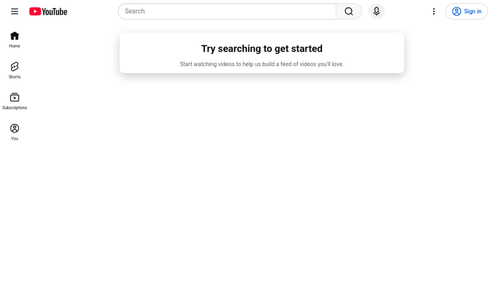 YouTube 网站快照