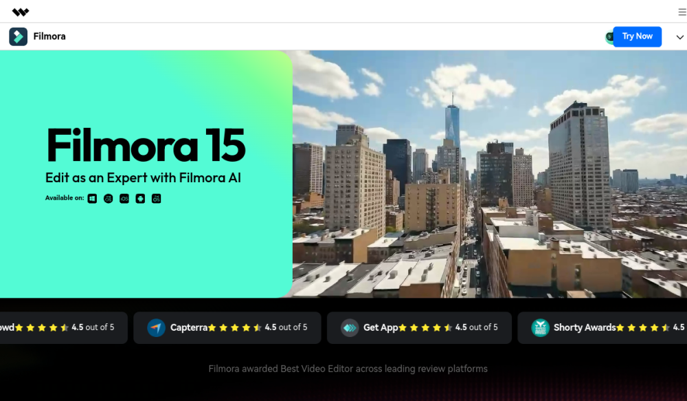 Wondershare Filmora simple video editor software