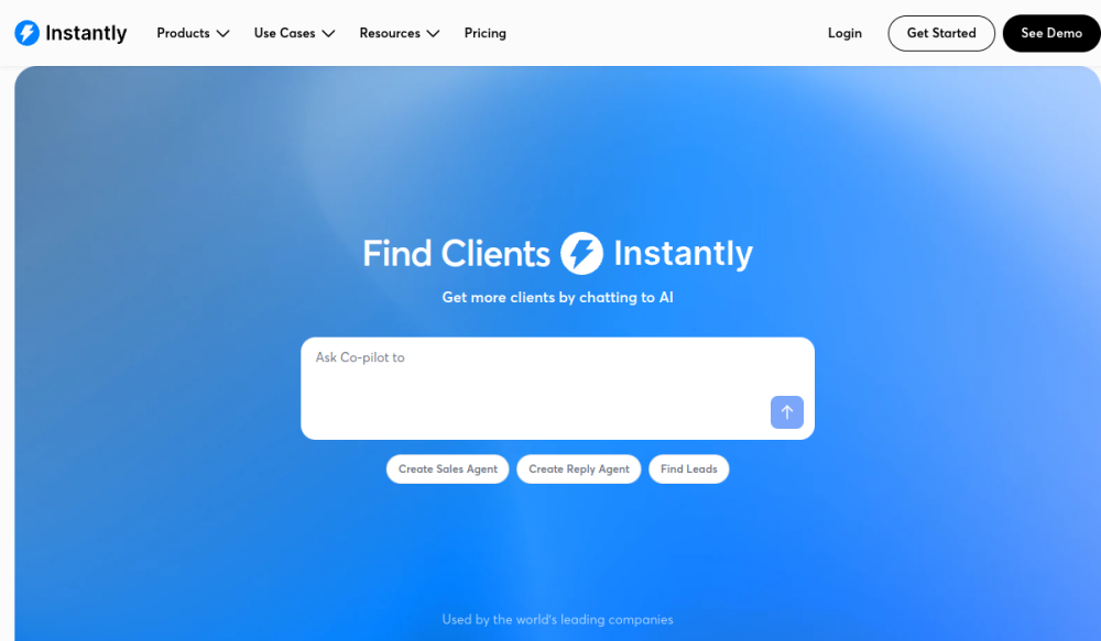 Instantly.ai cold email software interface