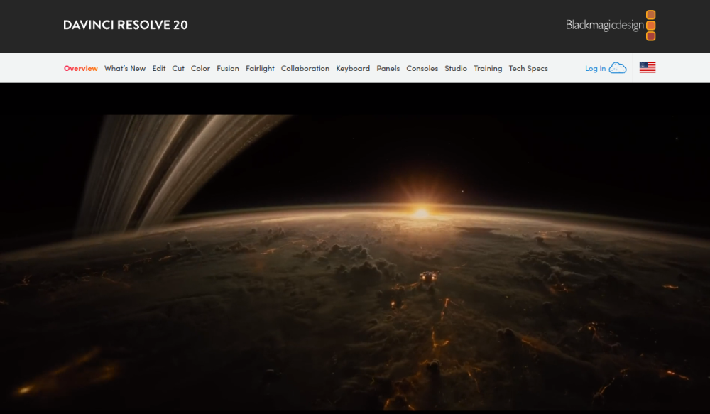 DaVinci Resolve video editing workspace