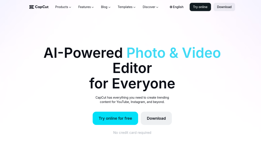 CapCut video editor interface for creators