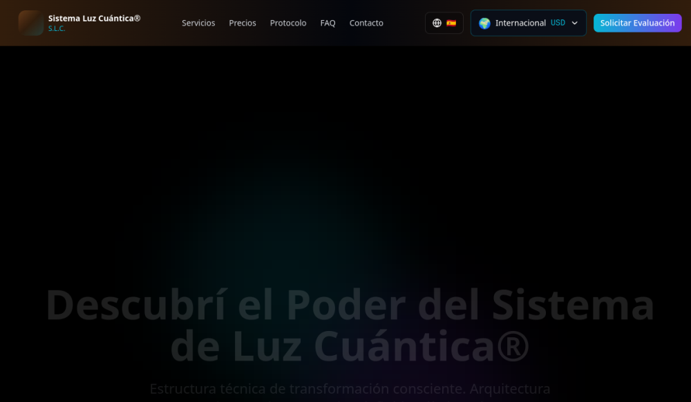 Vista previa de Sistema Luz Cuantica