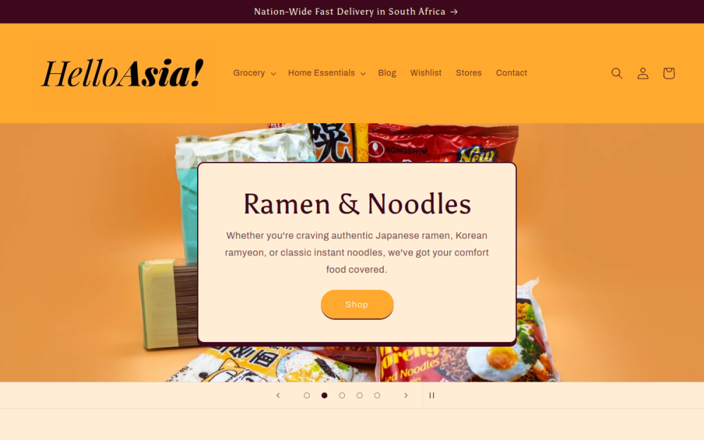Screenshot of HelloAsia!