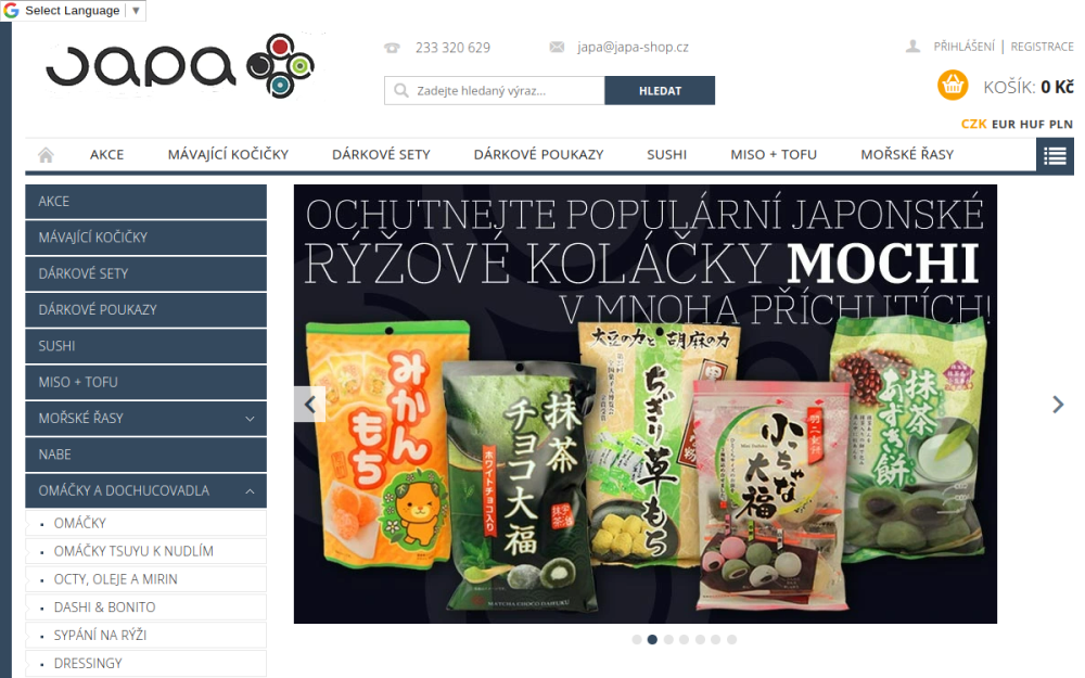 Screenshot of Japa Foods