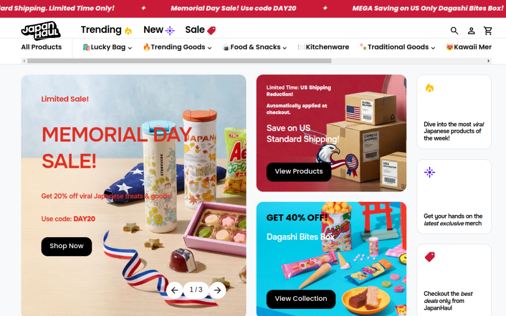 Screenshot of JapanHaul