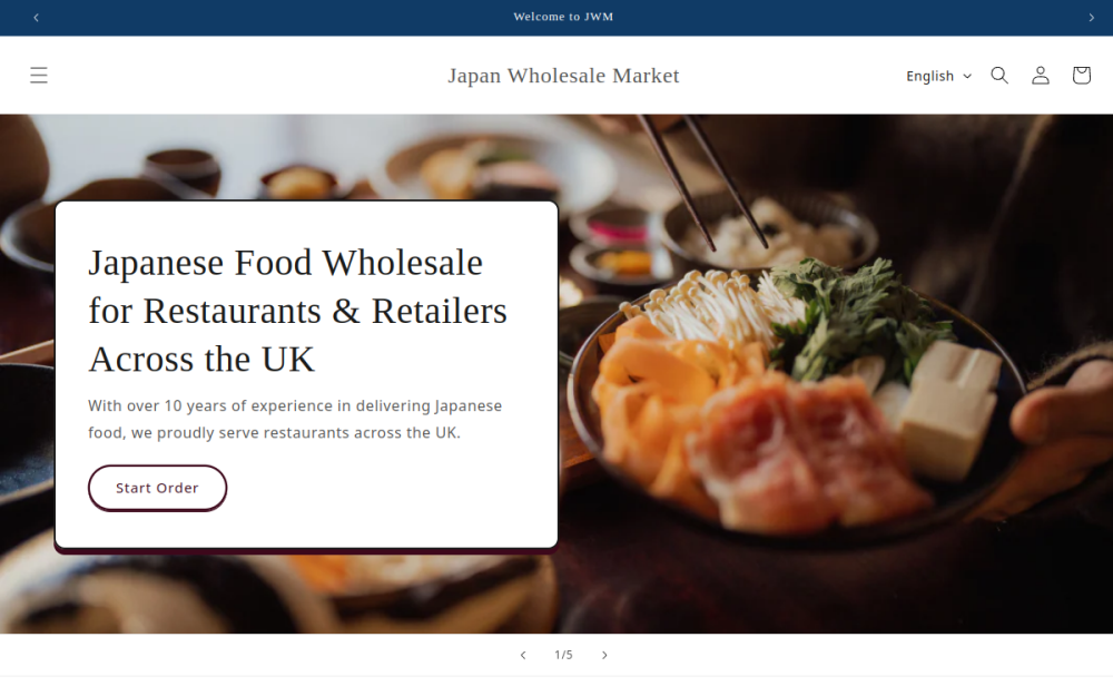 Screenshot of Japan Wholesale Market