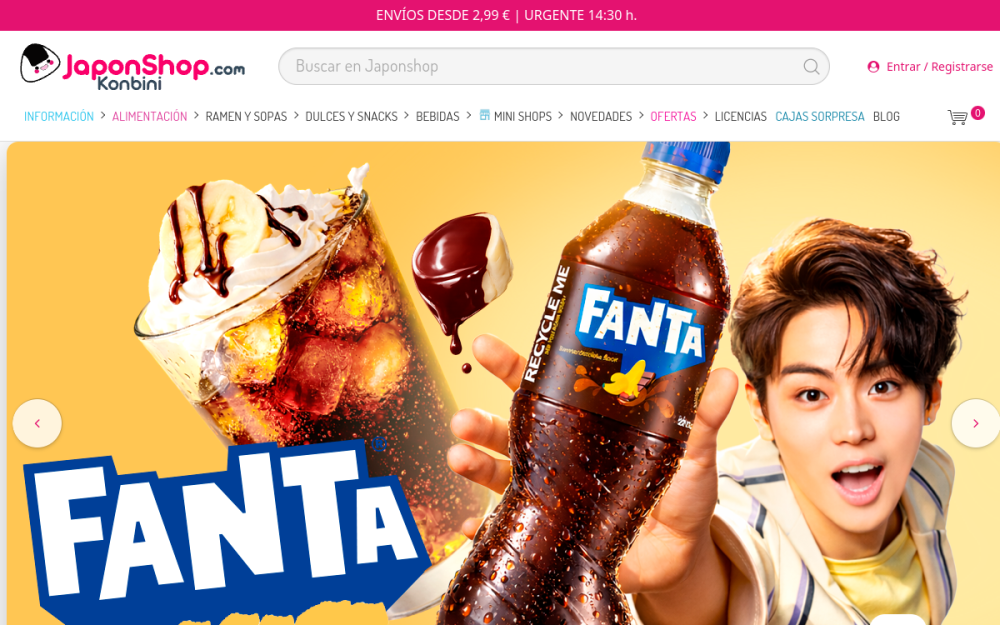 Screenshot of Japonshop
