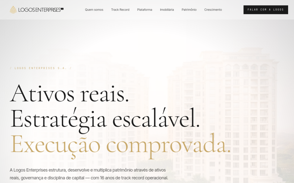 Preview do site Logos Enterprises