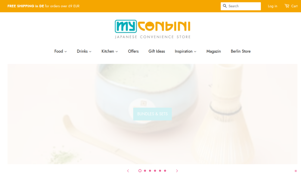 Screenshot of MYCONBINI