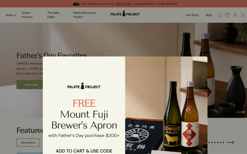 Screenshot of Palate Project