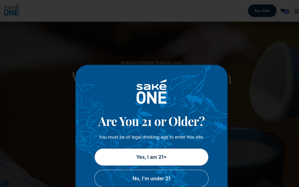 Screenshot of SakeOne