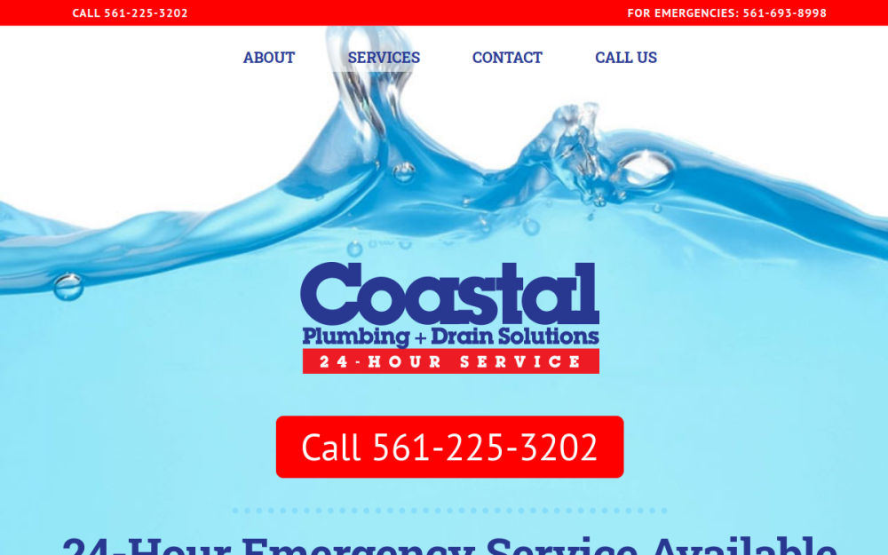 Coastal Plumbing & Drain Solutions website