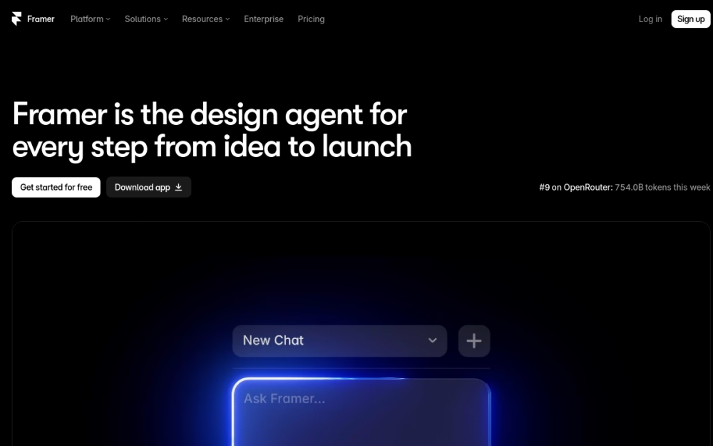 Framer — SaaS Landing Page example