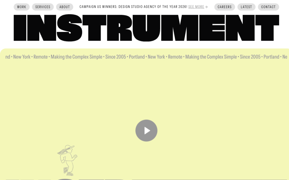 Instrument — Portfolio Website example