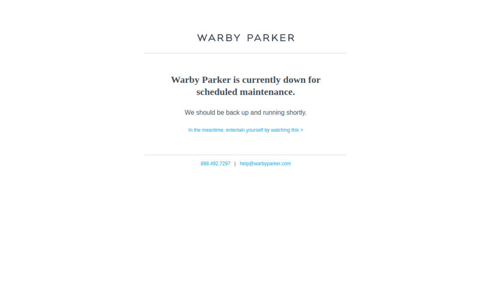 Warby Parker — E-commerce Website example