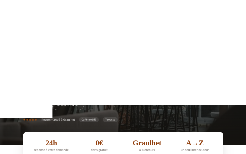 Agence digitale pour bar / café à Graulhet — création de site internet bar / café à Graulhet