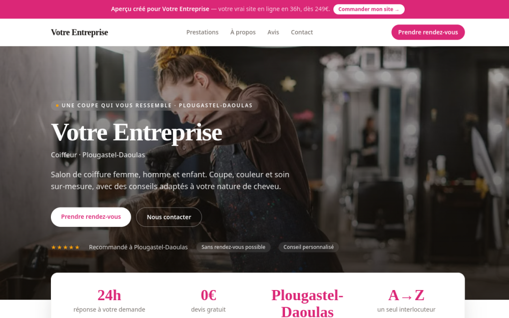 Agence web Beauté & Bien-être à Plougastel-Daoulas — création de site internet