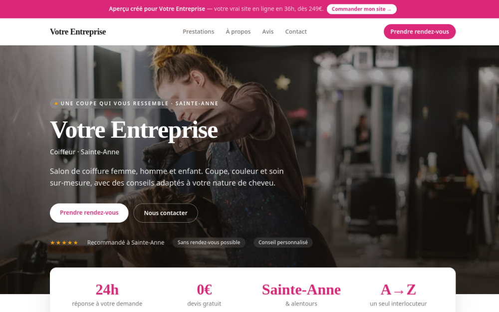 Agence web Sainte-Anne — création de site internet à Sainte-Anne