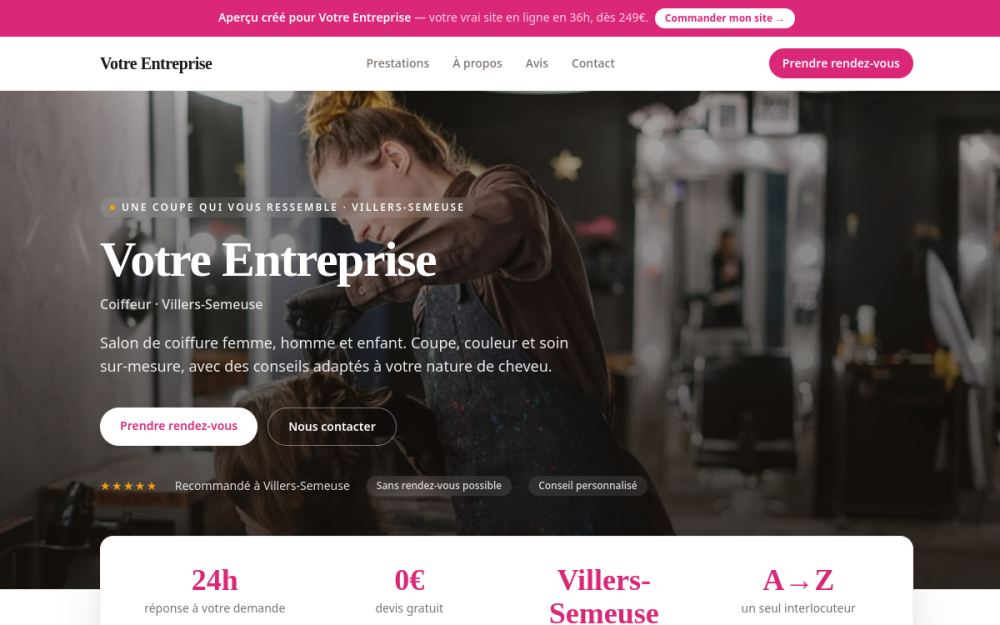 Agence web Villers-Semeuse — création de site internet à Villers-Semeuse