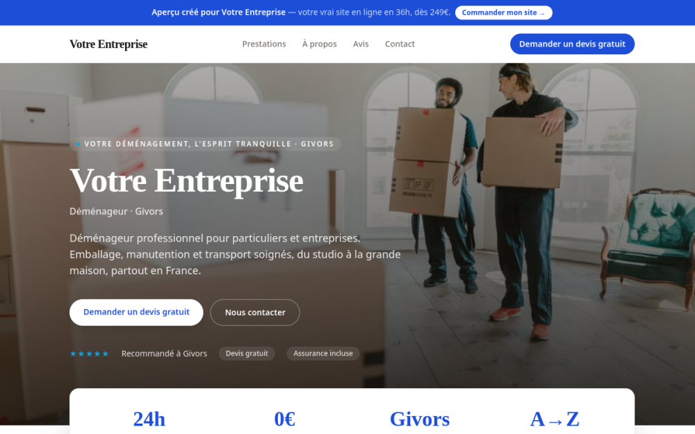 Agence web Maison & Services à domicile à Givors — création de site internet