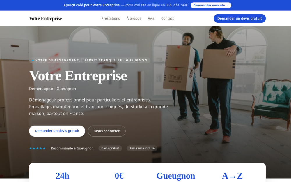 Agence web Maison & Services à domicile à Gueugnon — création de site internet