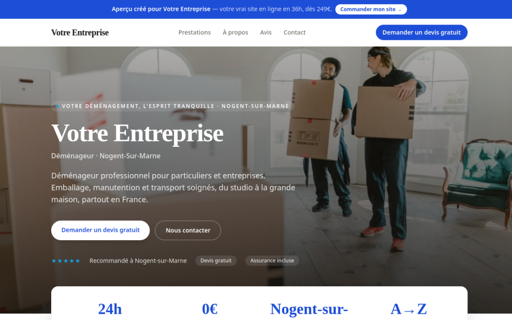 Agence web Maison & Services à domicile à Nogent-sur-Marne — création de site internet