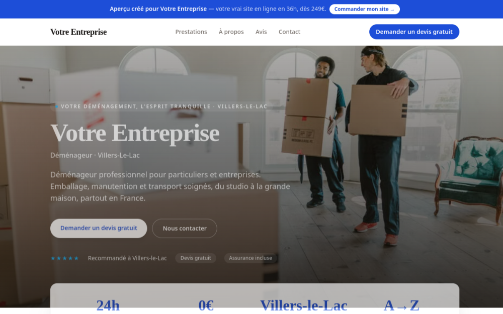 Agence web Maison & Services à domicile à Villers-le-Lac — création de site internet