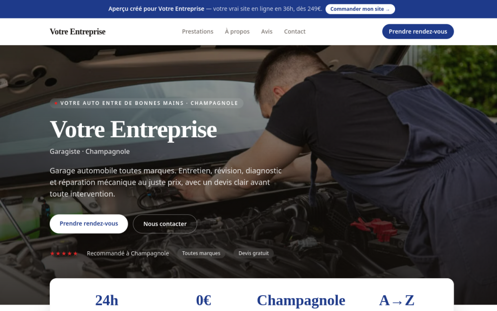Agence web Automobile à Champagnole — création de site internet