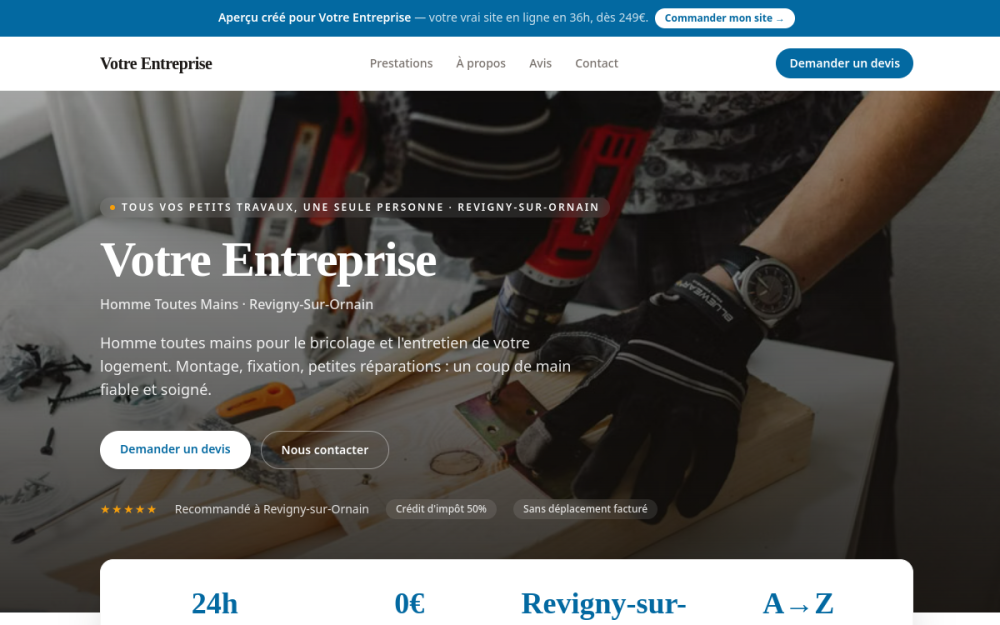 Agence digitale pour homme toutes mains à Revigny-sur-Ornain — création de site internet homme toutes mains à Revigny-sur-Ornain