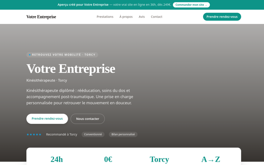 Agence web Santé à Torcy — création de site internet