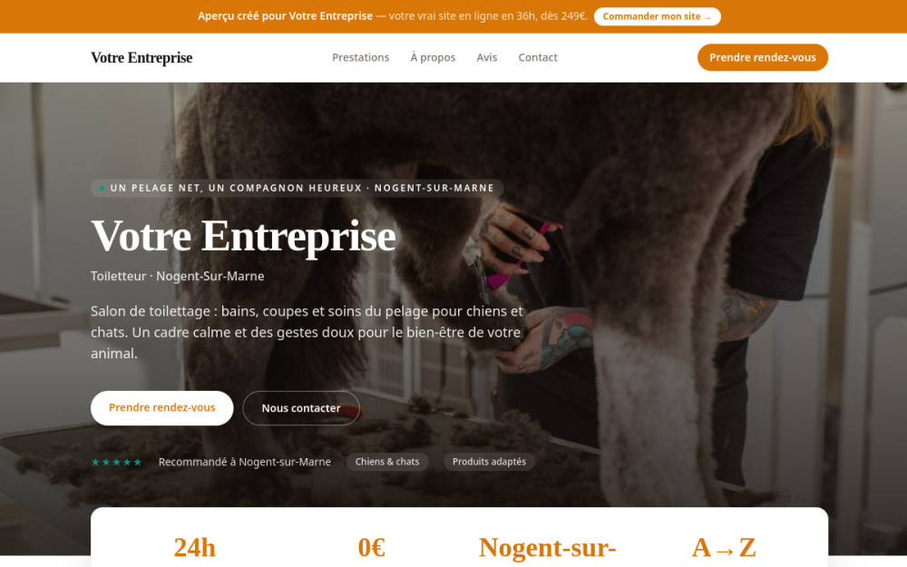 Agence web Animaux à Nogent-sur-Marne — création de site internet
