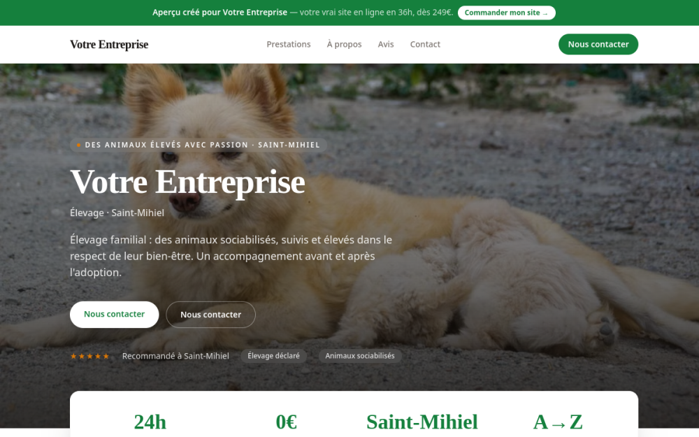 Agence digitale pour élevage à Saint-Mihiel — création de site internet élevage à Saint-Mihiel