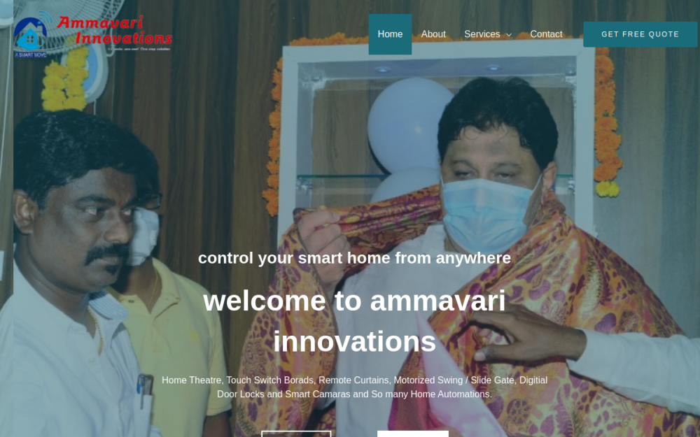 Ammavari Innovations website screenshot