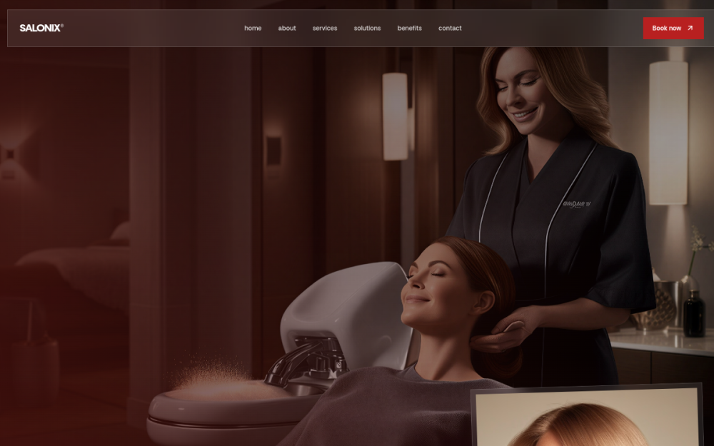 Salonix website preview