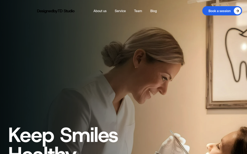 DesignedbyTD Studio website preview