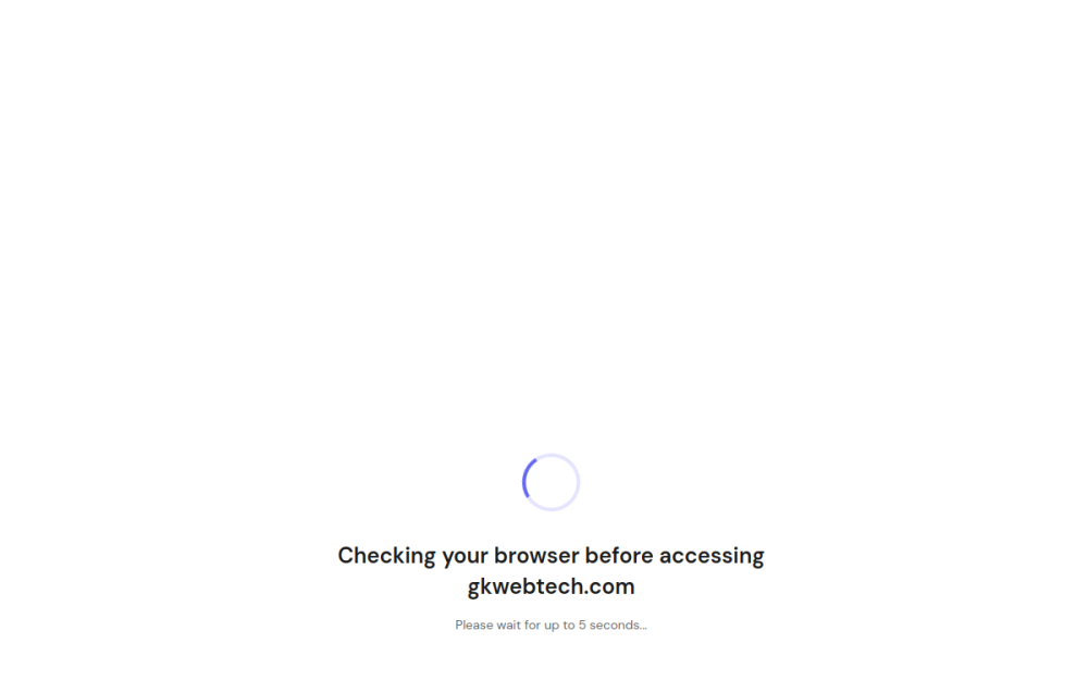 GK Web Technologies website screenshot