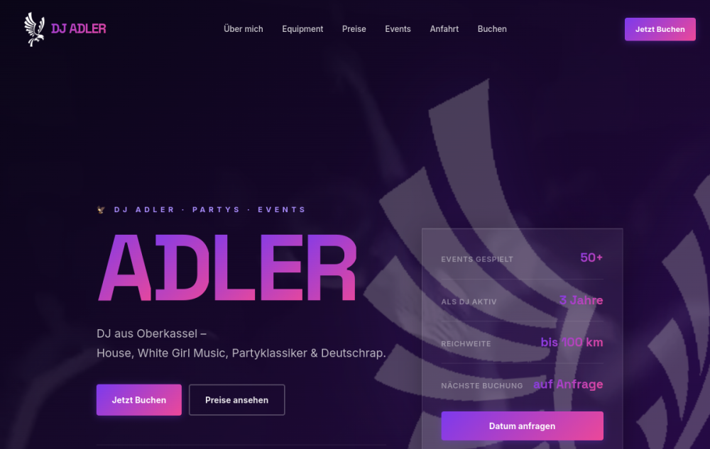 Website Lorenz DJ