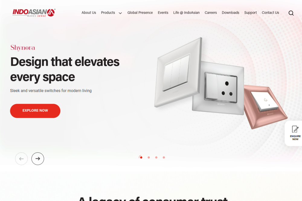 IndoAsian website homepage preview