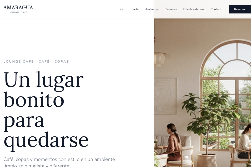 Captura de pantalla de Cafetería y Copas