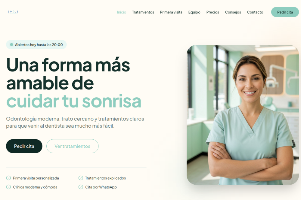 Captura de pantalla de Clínica Dental