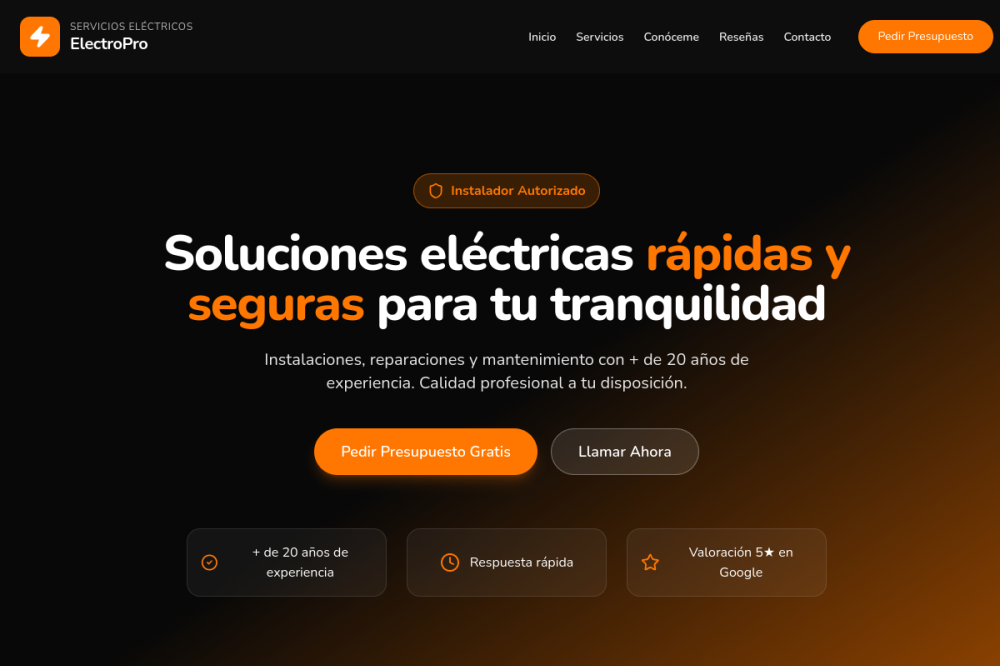 Captura de pantalla de Electricista
